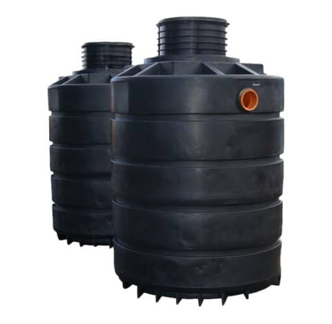 3800 litre plastic dual septic tank