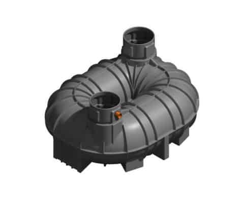6800 Litre Underground Cesspool Tank - Twin Neck
