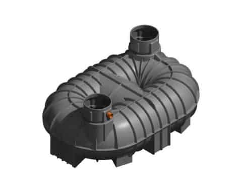 8400 Litre Underground Cesspool Tank - Twin Neck