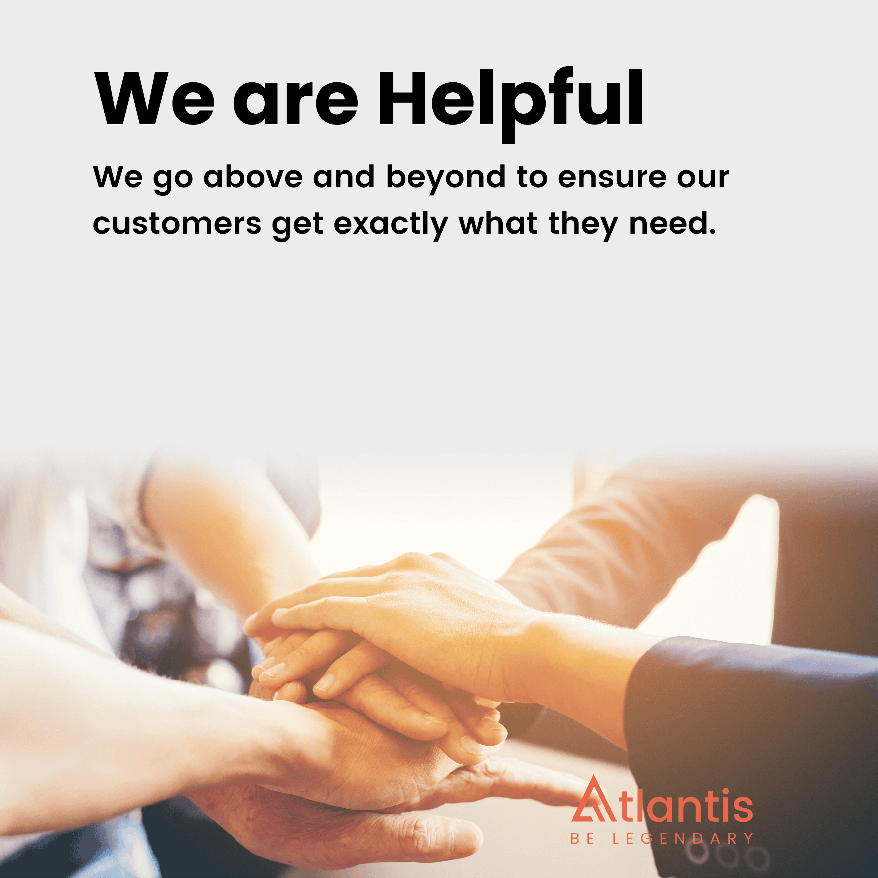 We are helpful