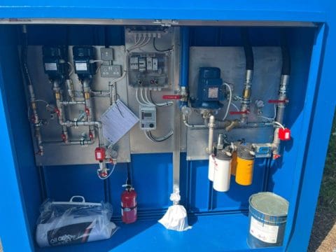 Mechanical installation service for 1 accessory completed; applies if only 1 appliance such as 1 duplex pump set or 1 polisher fitted installed and tested.
