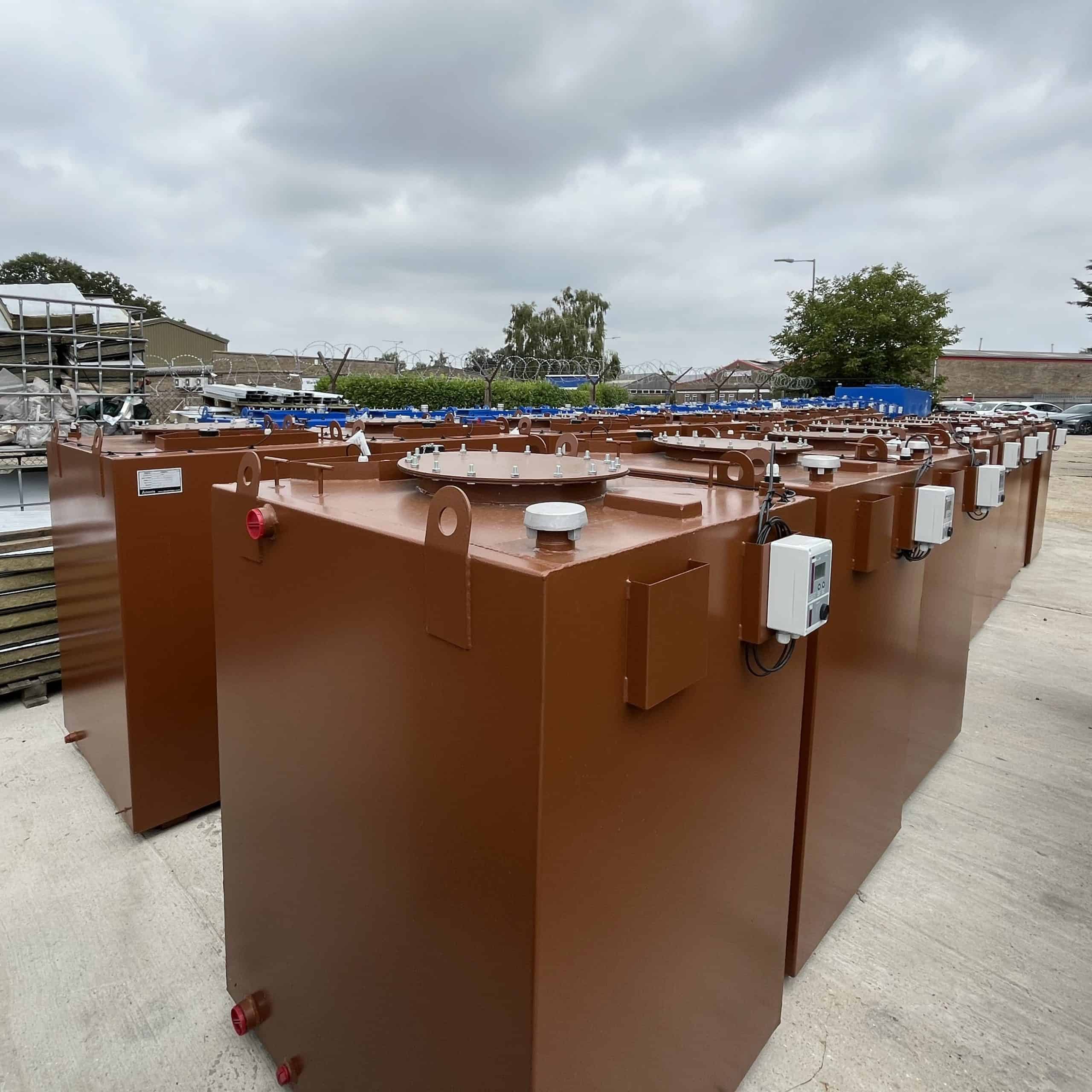 Bulk order of Day Service Tanks awaiting delivery
