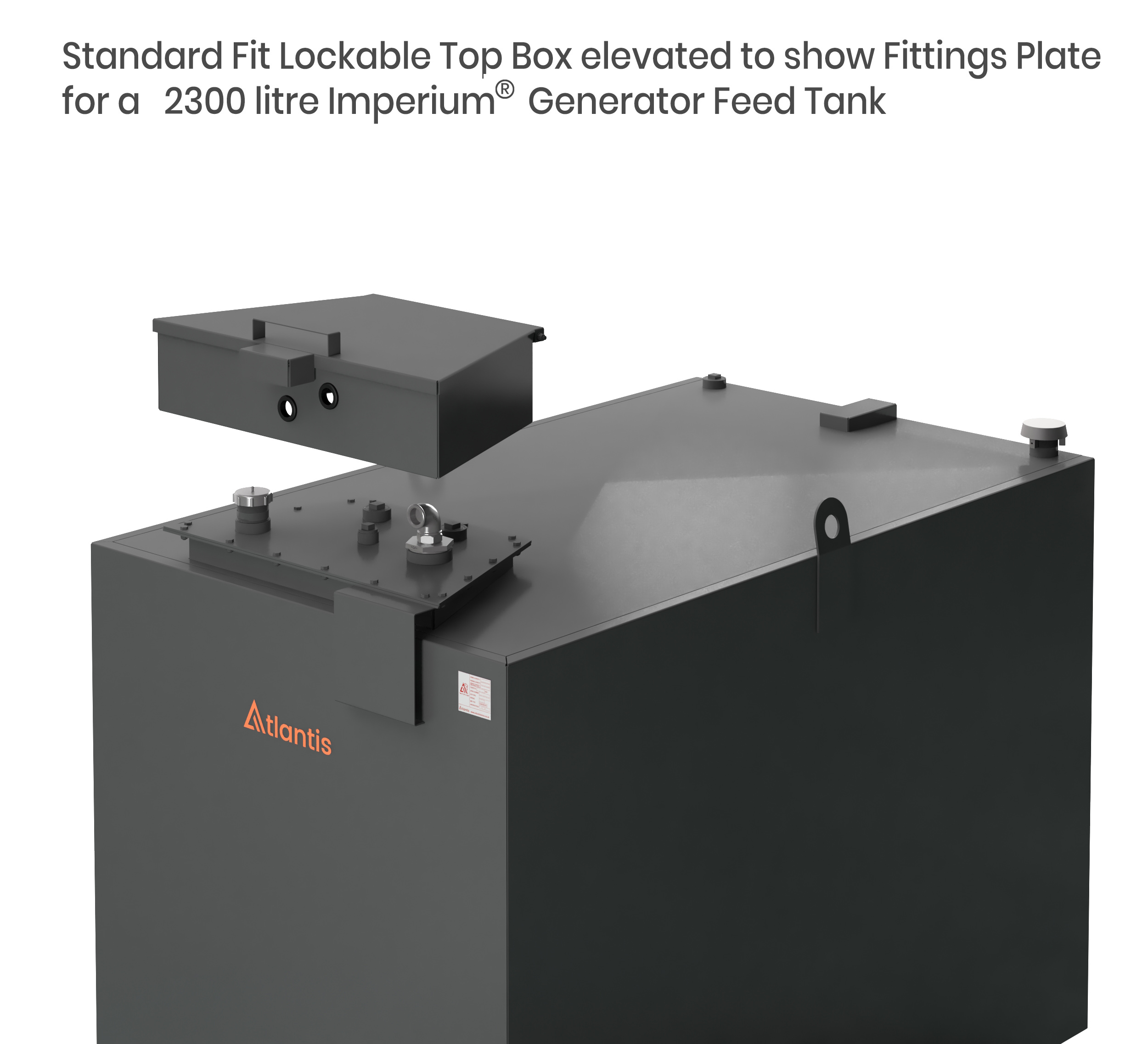 2300 Litre Steel Bunded Imperium® Generator Feed Tank - Image 2