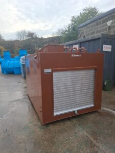 Custom 4200L steel bunded tank installation for the BT Coalville diesel storage project