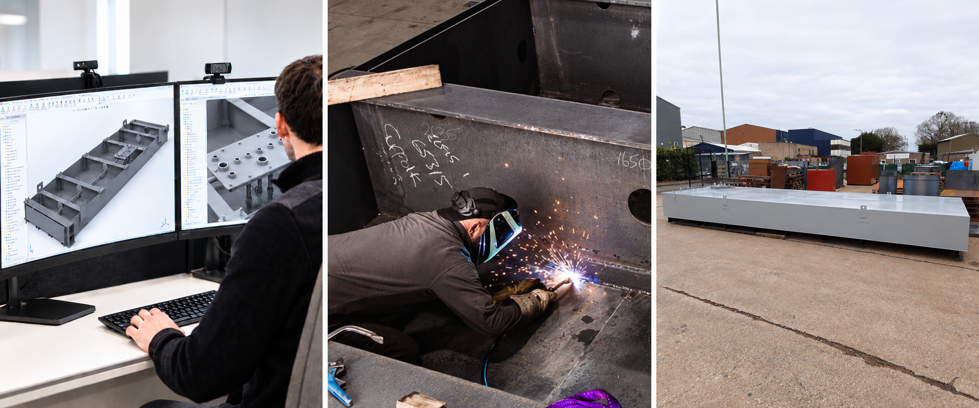 Process hero banner. showing the various stages of the made to order process